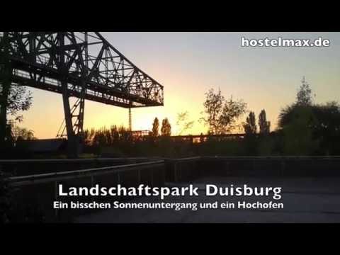 landschaftspark duisburg rundgang sonnenuntergang