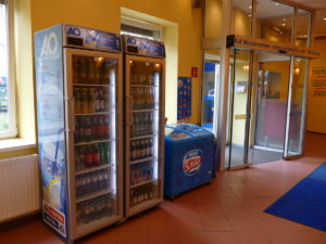 getränkeautomat in der lobby