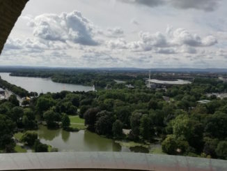 ausblick auf hannover vom rathausturm