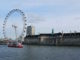 london eye riesenrad von der Themse aus