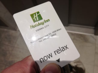 die keycard fürs holiday inn vienna city in wien