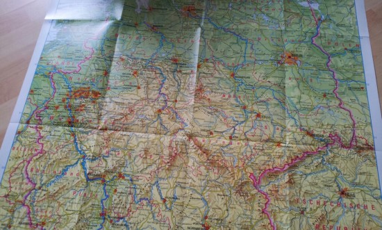 deutschlandkarte für die routenplanung