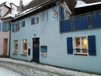 eingang zum cafe lebenskunst in gunzenhausen