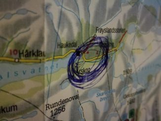 norwegen karte mit markierung
