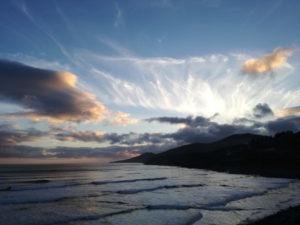 inch beach sonnenuntergang in irland